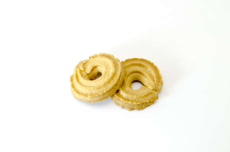 cookies isolated on white backgroundの写真素材