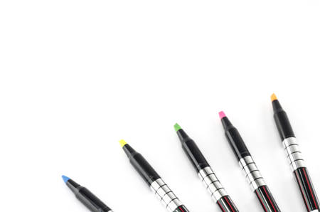 pen mark isolated on white background
