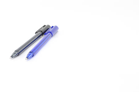 colorful pens isolated on white backgroundの写真素材