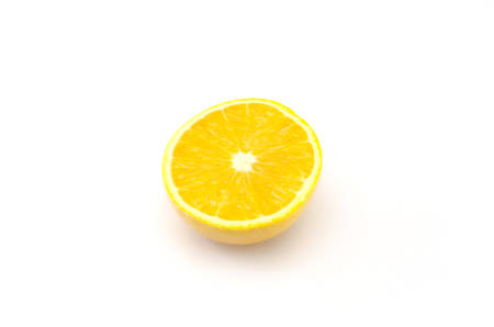orange fruit isolated on white background