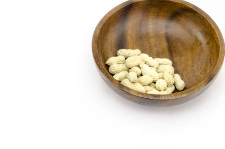 food bean roasted groundnuts on wood texture background