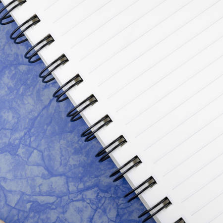 notebook have line on blue textureの写真素材