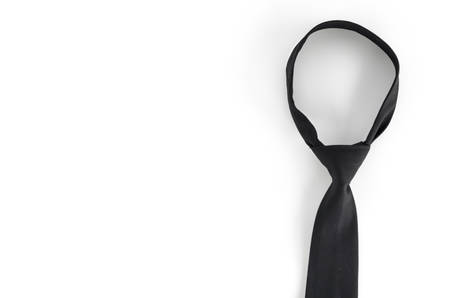 black tie on a white の写真素材