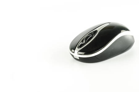 computer wireless mouse on a white の写真素材