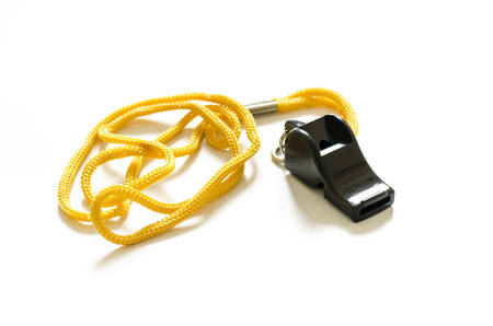 whistle on a white backgroundの写真素材