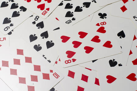 casino cards backgroundの写真素材