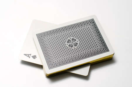 ace card on a white backgroundの写真素材