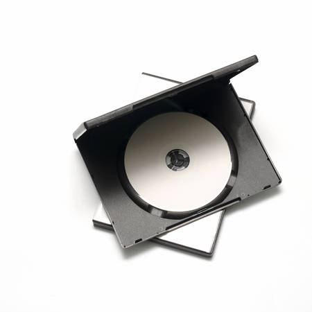 dvd case on a white background