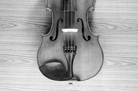 black and white violinの写真素材