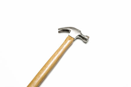 hammer isolated on white backgroundの写真素材