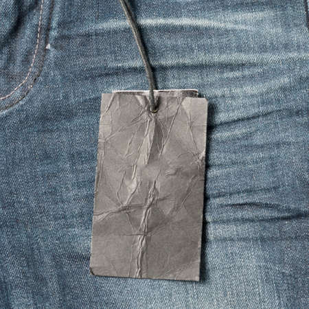 price tag on jeanの写真素材