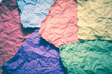 colour crumpled paper texture backgroundの写真素材