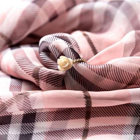 ring on scarf background