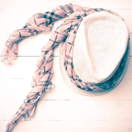 summer tools over white table vintage styleの写真素材