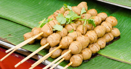 grill meat ballの写真素材