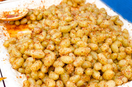 Pickled fruits ,preserve Fruit in the local market of Thailand, food snackの写真素材