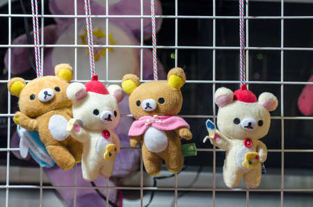 BANGKOK,THAILAND - 2 FEBRUARY 2017 : Rilakkuma doll hanging for sellのeditorial素材