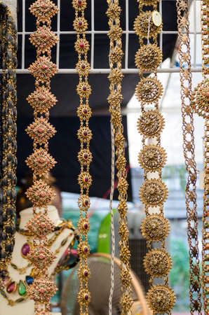 gold belt thai style is hangingの写真素材