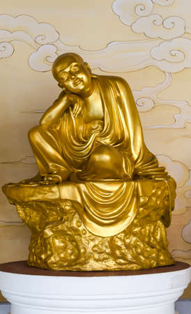 chinese gold buddha statueの写真素材