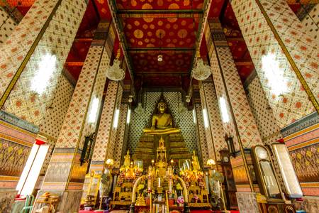 Buddha in the Chapel at Wat Arun Bangkok Thailandのeditorial素材