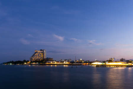 Twilight Hua Hin city Thailand Tourism unseen thailand 