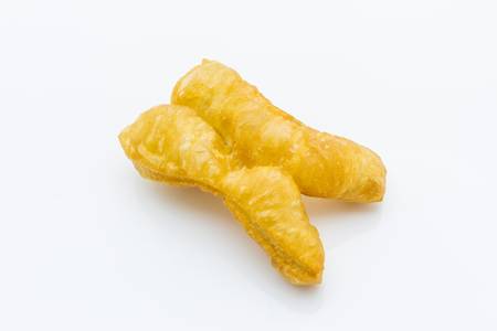 deep fried dough stick isolate on white background の写真素材