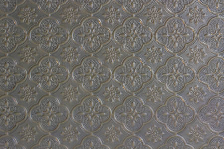 Pattern gray window glass background in Thai style house