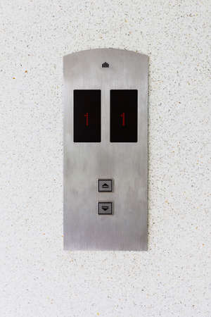 Lift panel with up and down arrows and led lights