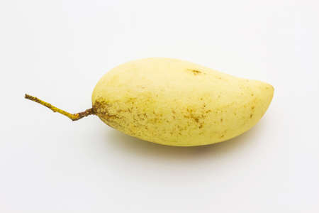 Close up mango isolated on white backgroundの写真素材
