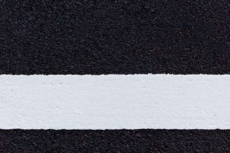 New asphalt road texture with white line.の写真素材