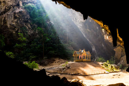 Pavilion in Phraya Nakorn cave nearby Hua Hin , National Park Khao Sam Roi Yot Thailand .の写真素材