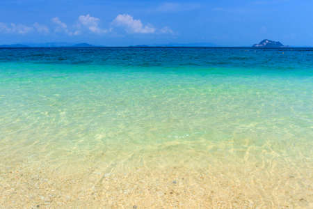 Beautiful tropical beach and wave in Andaman Sea asia,Thailand.の写真素材