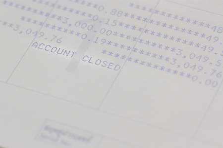 Closeup saving account passbook, book bank.の写真素材