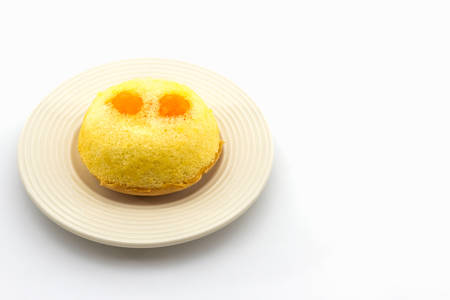 Ancient Thai dessert "egg cake recipe, made with eggs and flour.の写真素材