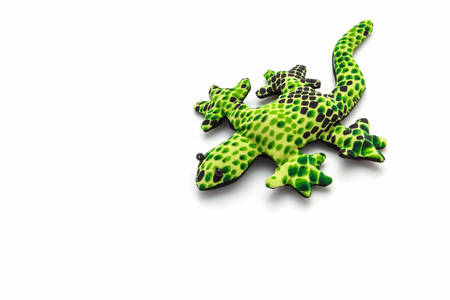 Artificial colorful of animal made from cloth on white background. の写真素材