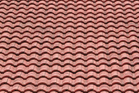 Seamless orange roof tile texture background for continuous replicate. 