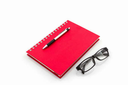 Blue diary book with the word" professional" on white background.の写真素材