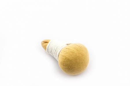 Spa herbal compressing ball on white background.