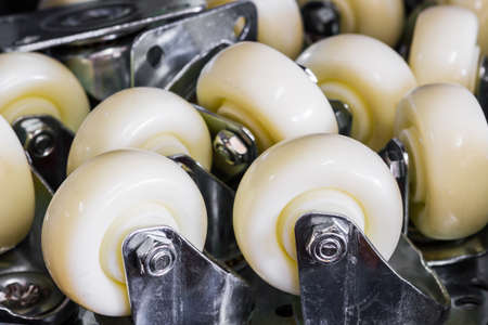 Furniture castor wheel made from superlene, Industrial spinning wheel.の写真素材