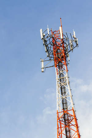Mobile phone Telecommunication Radio antenna Tower.の写真素材