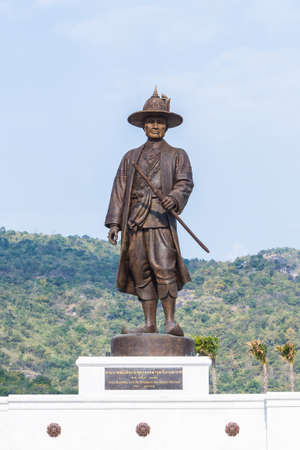 Hua Hin, Thailand - January 1, 2016: Ratchapak Park and the statues of seven former Thai kings were from loyalty constructed by the Royal Thai Army under royal permission from His Majesty King Bhumibol Adulyadej.のeditorial素材