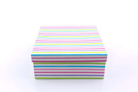Empty gift box on white background.の写真素材