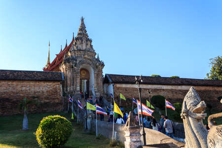 Wat Prathat Lampang Luang temple in Lampang Thailand.のeditorial素材
