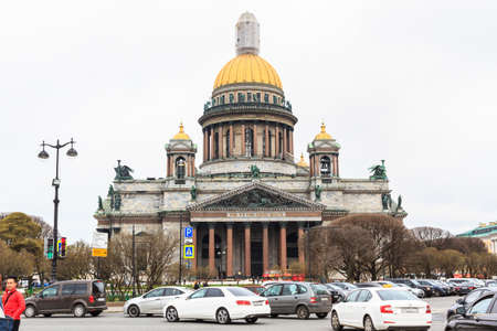 Saint Petersburg, Russia - May 3, 2018: Saint Isaac's Cathedral The largest Russian Orthodox Cathedral in Saint Petersburg, Russia.のeditorial素材