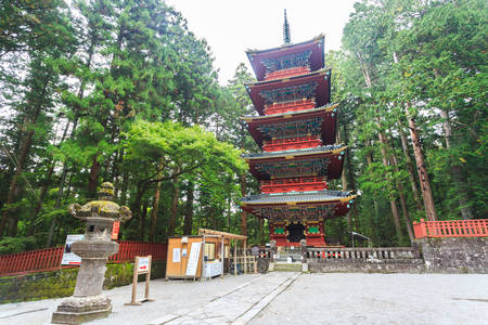 Nikko Toshogu Shrine temple in Nikko at autumn, Japan.のeditorial素材