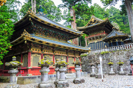 Nikko Toshogu Shrine temple in Nikko at autumn, Japan.のeditorial素材