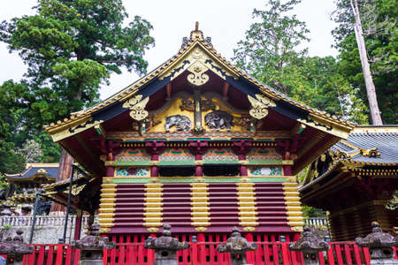 Nikko Toshogu Shrine temple in Nikko at autumn, Japan.のeditorial素材