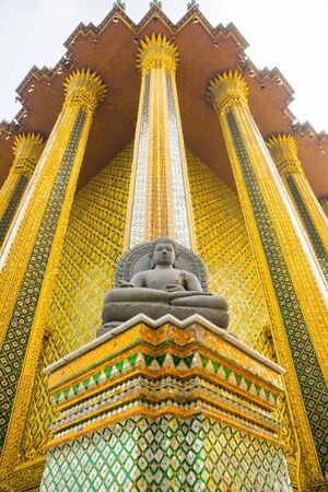 Wat Phra Kaew, Temple of the Emerald Buddha, Bangkok, Thailand.の写真素材
