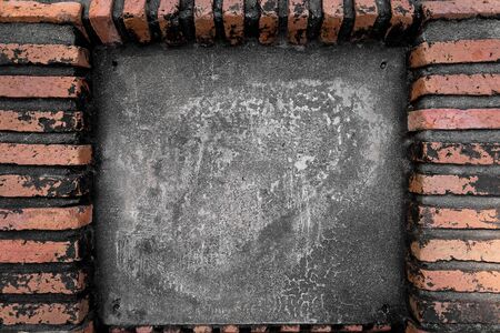 Old brick wall with space for textの写真素材
