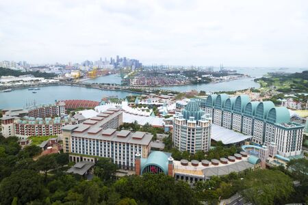 SENTOSA, SINGAPORE - January 31 2017 : Sentosa Island in Singapore. Locate on the eastern Singapore Island. Consists of a theme park, sand beach, resort , yacht marina and luxury residence.のeditorial素材